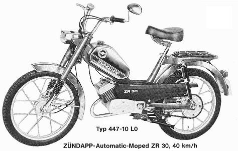 Zndapp-Schaltplan Typ 447 ZR 30